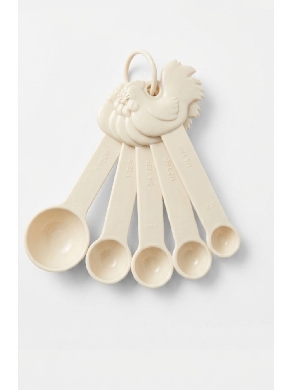 Vintage Chicken Rooster Measuring Spoon Set Paula Deen Signature Collection